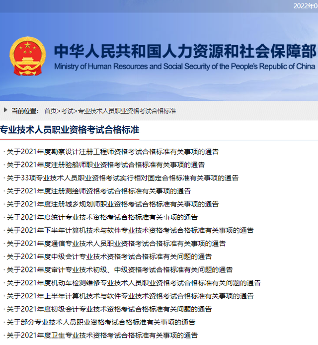 软考分数线通知